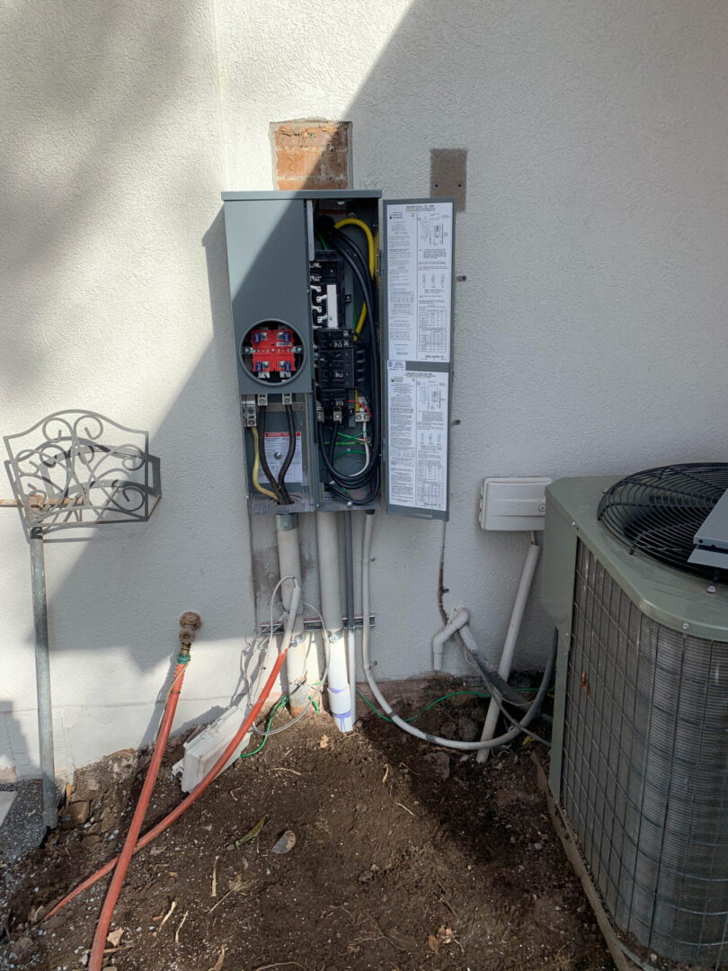 work photos-31 An electrical panel upgrade next to an air conditioner in Sandy Utah